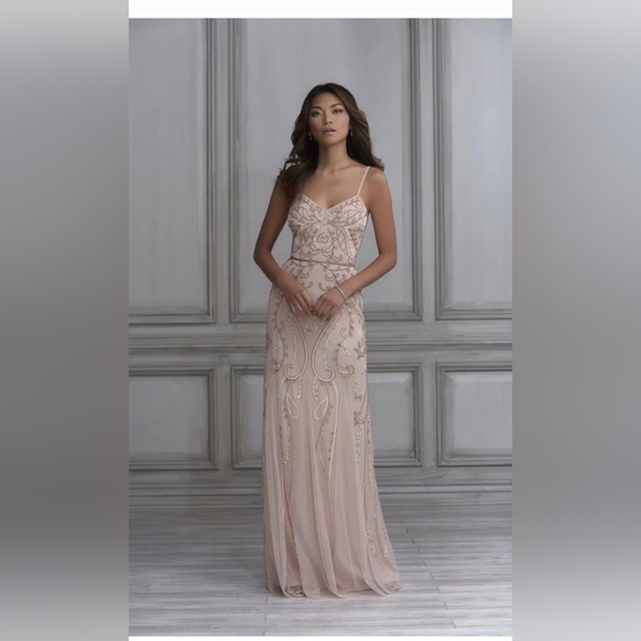 Adrianna Papell Dresses & Skirts - Adrianna Papell Blush Pink Embellished Prom Dress